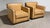 Sensational butterscotch leather club armchairs. In the style of Ralph Lauren or Jean Michel Frank. Chairs are unsigned....
