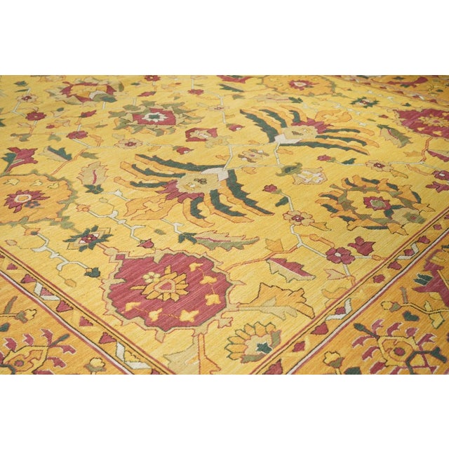 Yellow Contemporary Sumak Rug 10'0'' x 14'0'' For Sale - Image 8 of 11