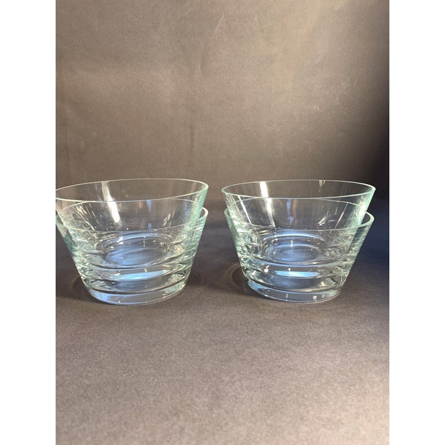 1970s Set of (4) Crystal Bowls For Sale - Image 5 of 6
