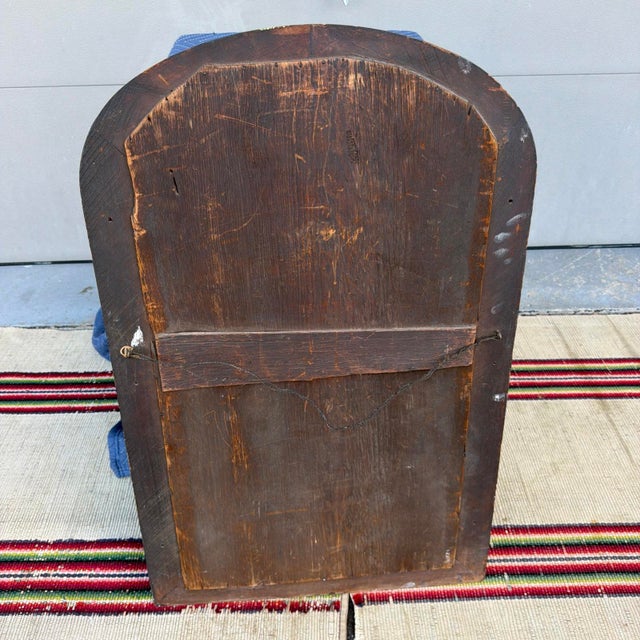 A Very Nice Antique Walnut Victorian Wall Mirror, Circa 1860s For Sale - Image 4 of 18