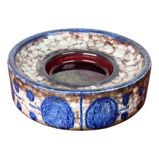 Mid-Century Modern Danish Studio Pottery Candleholder from Michael Andersen Keramik, Bornholm, 1960s For Sale