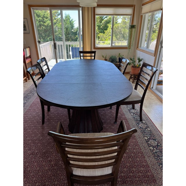 Stickley Split Base Pedestal Table For Sale In Philadelphia - Image 6 of 10