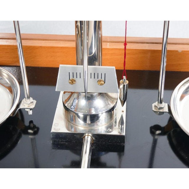 Wood Pharmacy Scale in Wooden Case For Sale - Image 7 of 18