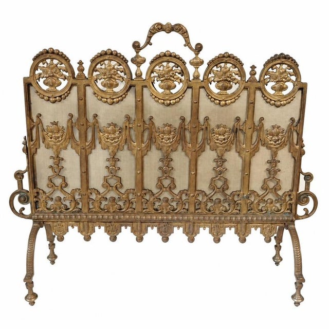 Napoleon III Gilded Bronze Fireplace Surround, 1800s For Sale - Image 9 of 9