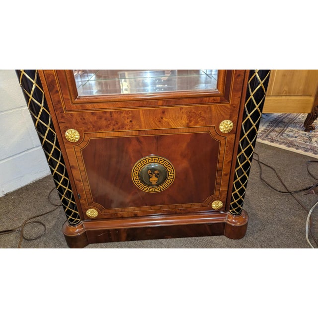 Late 20th Century Late 20th Century Italian Regency Curio Cabinet For Sale - Image 5 of 9