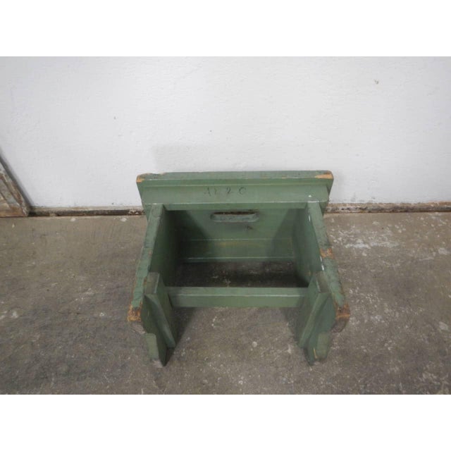 Wood Fir Wood Stool, 1960s For Sale - Image 7 of 8