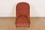John Widdicomb Modern Art Deco Cherry Wood High Back Upholstered Tub Chair or Slipper Chair For Sale In South Bend - Image 6 of 16