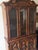 Vintage French Provincial / Louis XV-Style Oak China Cabinet For Sale - Image 4 of 5