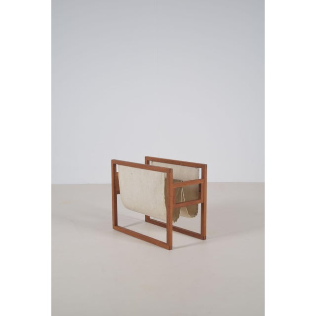 Metal Danish Magazine Holder by Henning Wind-Hansen for Sika Mobler, 1960s For Sale - Image 7 of 7