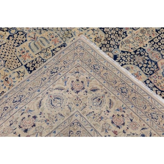 Extremely Fine Persian Habibian Wool and Silk Rug 10'10'' X 16'5'' For Sale - Image 10 of 12