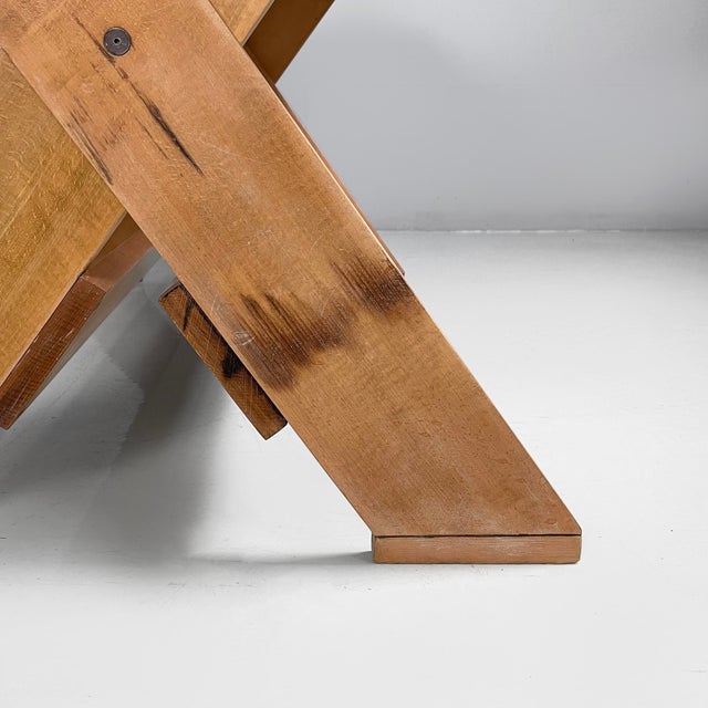 Italian Modern Wood Crate Dining Table by Gerrit Rietveld for Cassina, 1980s For Sale - Image 15 of 18