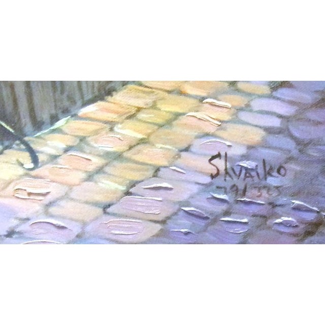 "Lights From The Window " by Viktor Shvaiko Original limited edition serigraph on canvas This piece is hand signed by the...