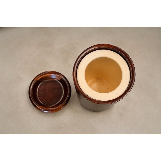 Wood 1960sBrazilian Modern Wine Holder with Lid in Rosewood & Imbuia Wood by Jean Dobré, 1960s - Lot 940 For Sale - Image 7 of 18