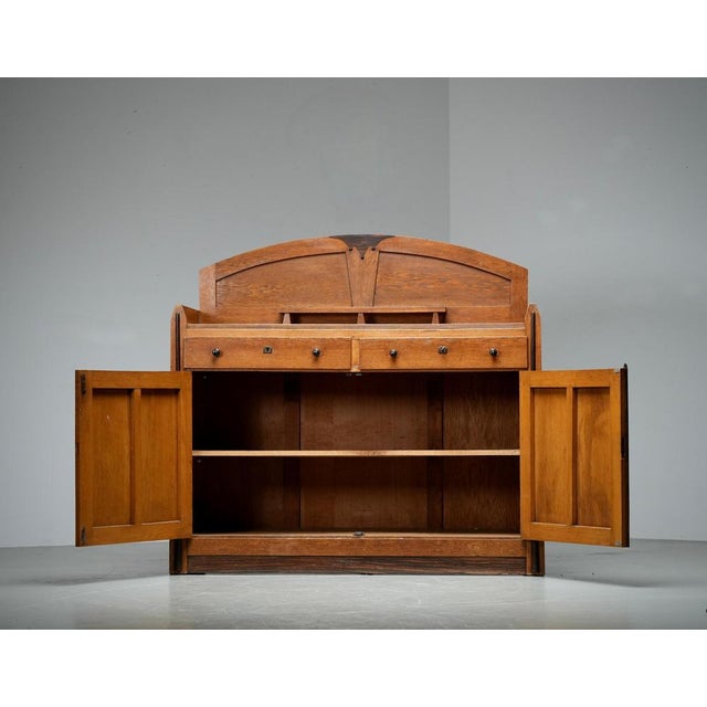 Art Deco Bar Cabinet in Oak and Coromandel, Europe, 1930 For Sale - Image 15 of 16