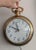 Vintage Brass Pocket Watch Style Electric Plug in Wall Clock For Sale - Image 11 of 11
