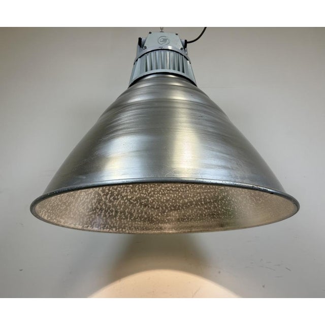 Large Industrial Aluminium Pendant Light from Elektrosvit, 1960s For Sale - Image 13 of 18