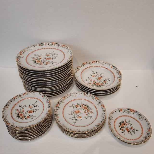 Orange Porcelain Tableware from Quinta Nova, Portugal, 1960s, Set of 43 For Sale - Image 8 of 18