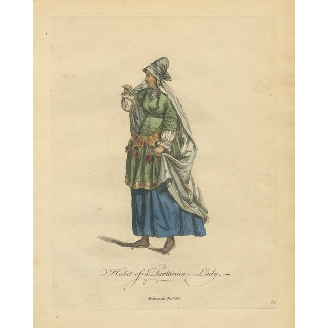 Jefferys, Tartar Princess Costume Study, 1749, Print For Sale