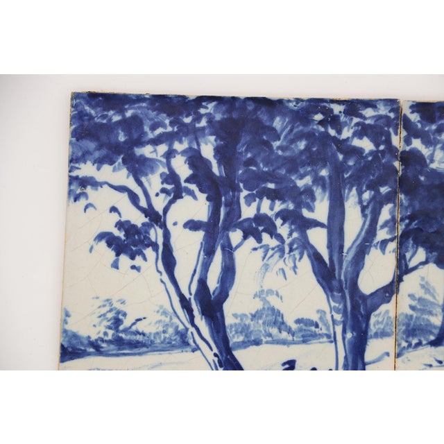 19th Century Set of Two Tiles Depicting Trees, Portuguese Baroque For Sale - Image 4 of 10