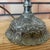 Small Portuguese Baroque Inspired Table Lamp in Ornate Brass and Bubble Glass, 1950s For Sale - Image 4 of 11