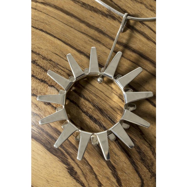 Mid-Century Modern Silver Collier by Tone Vigeland For Sale - Image 3 of 9