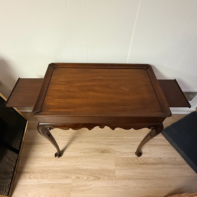 Queen Anne Henkel Harris Tea Table For Sale - Image 3 of 9