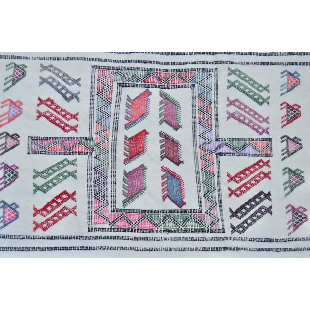 Late 20th Century Vintage Moroccan Runner - 6'10'' X 1'9'' For Sale - Image 4 of 7