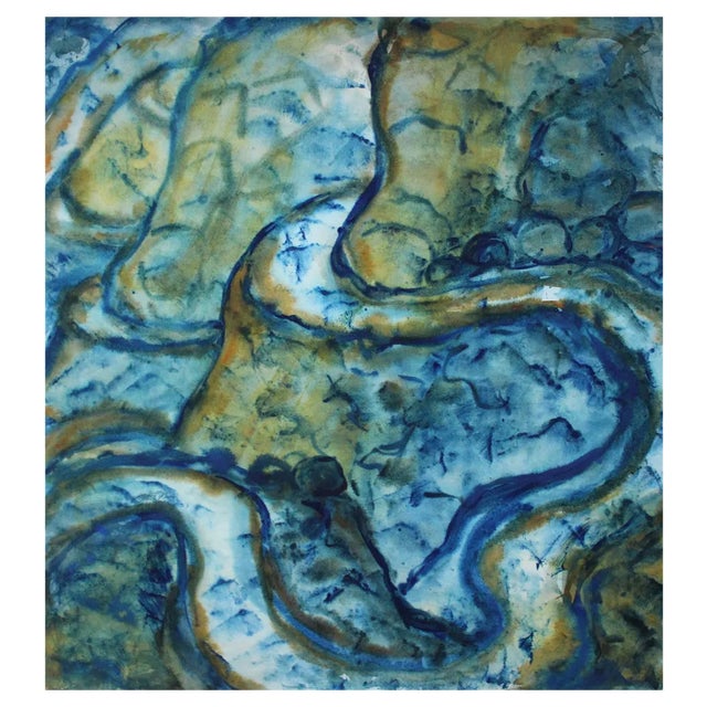 Dzidra Ezergaile, Mountain Road, 1960s, Watercolor on Paper For Sale