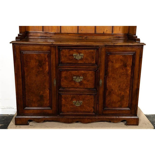 19th Century English Walnut and Pine Collectors Cupboard For Sale In South Bend - Image 6 of 8