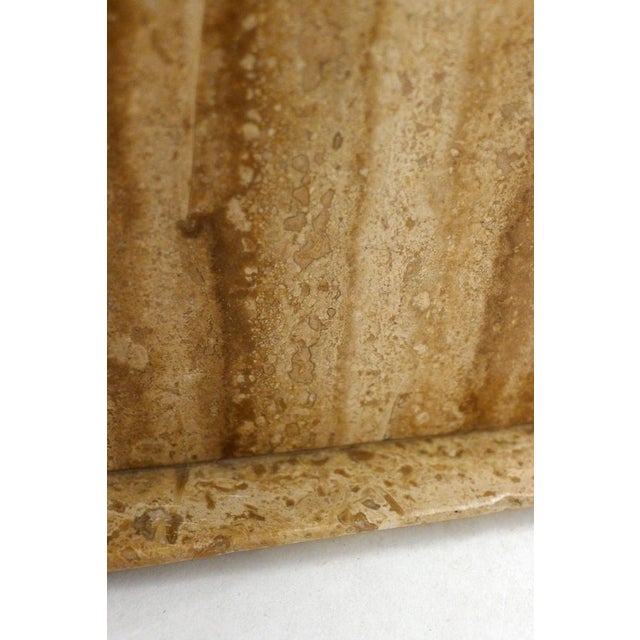 Vintage Square Travertine Planter, 1970s For Sale - Image 9 of 11