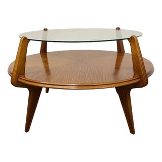 Large Coffee Table in Teak For Sale