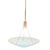 1980s Art Deco Memphis Streamline Sky Blue Art Glass Chandelier Pendant Light For Sale In Los Angeles - Image 6 of 9