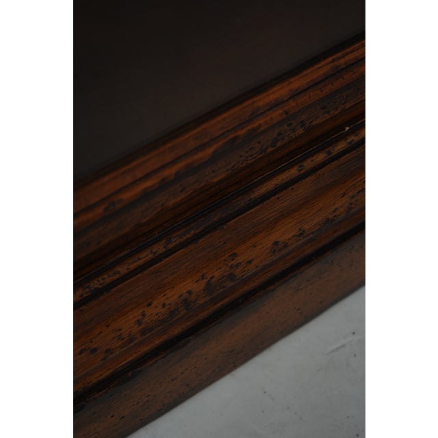 Italian 4 Door Large Walnut Library Bookcase For Sale - Image 15 of 17