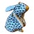 Herend Fishnet "Scratching" Bunny 1st Edition Ornament For Sale