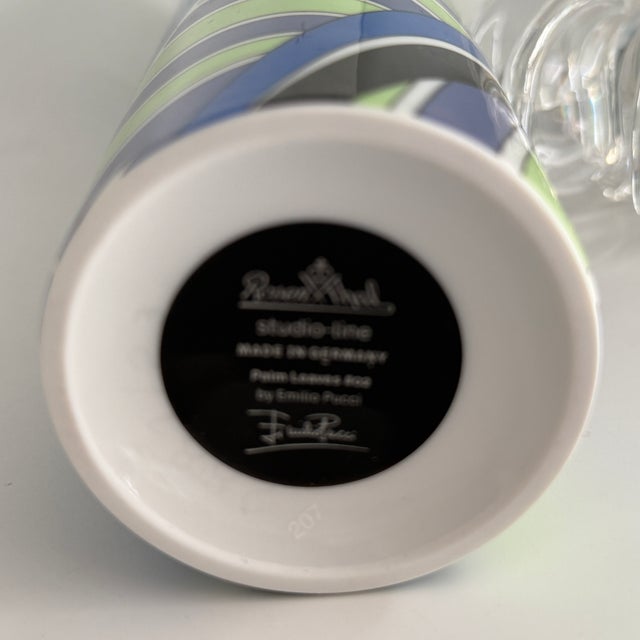 #02 Palm Leaves Vase by Emilio Pucci for Rosenthal, 2000s For Sale - Image 6 of 8