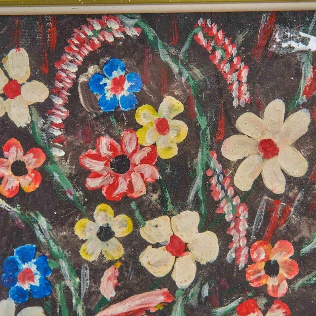 A. Culatti, Flowers, Oil on Panel For Sale - Image 3 of 5