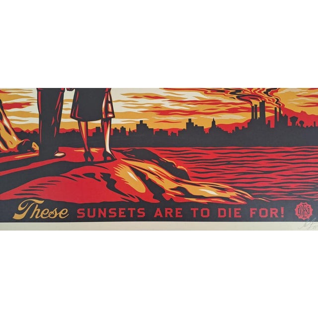 Shepard Fairey (Obey), These Sunsets Are Breathtaking, Offset Lithograph For Sale - Image 4 of 7