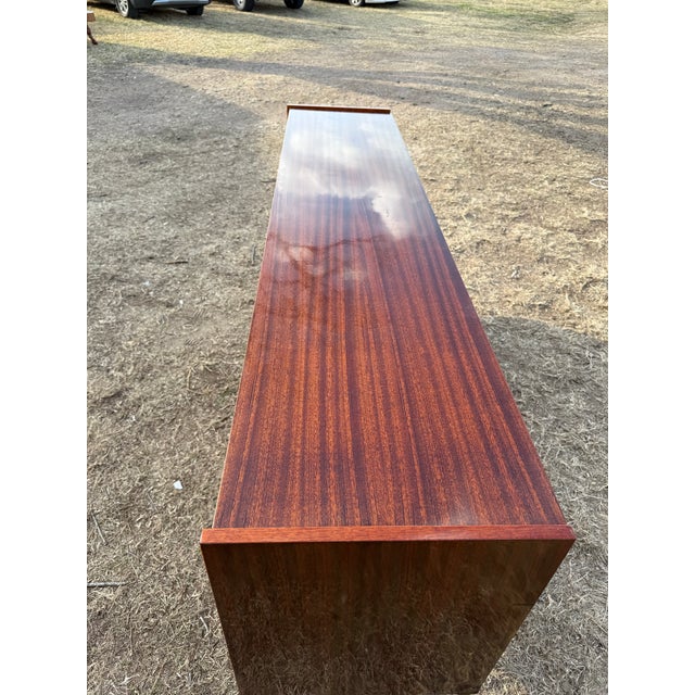 1940s French Art Deco Exotic Mahogany Sideboard or Credenzas For Sale - Image 10 of 12