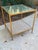 Lillian August Lillian August 'Anton' Aged Brass and Shagreen Side Table For Sale - Image 4 of 14