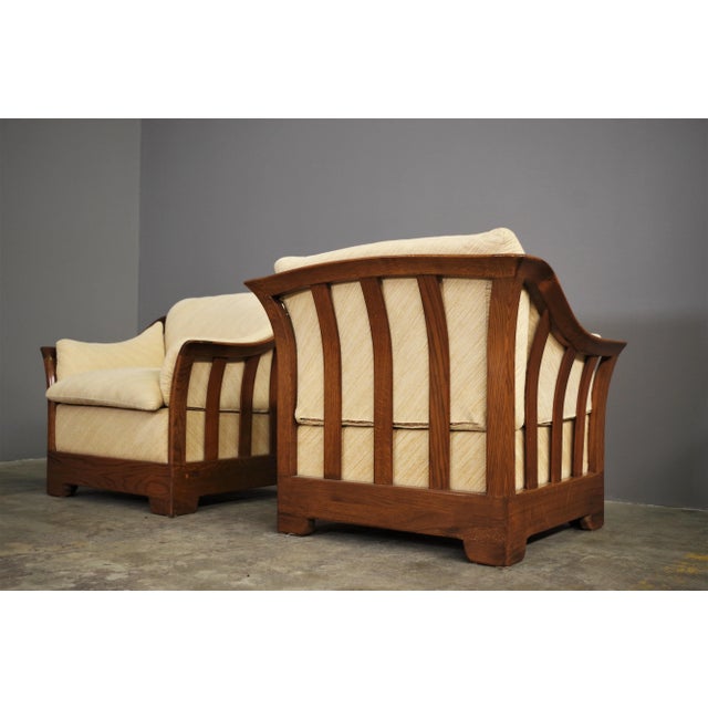 Wood Sofa & Armchairs from Mobil Girgi, 1970s, Set of 3 For Sale - Image 14 of 18