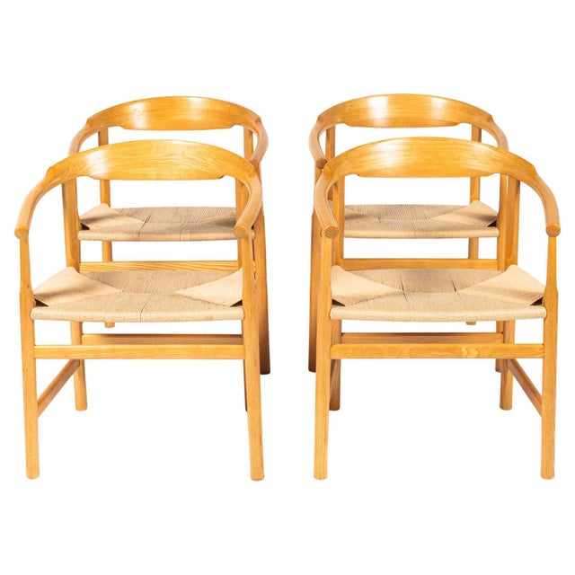 Hans Wegner for PP Møbler PP 209 Chairs in Oiled Oak and Papercord - Set of 4 For Sale - Image 10 of 10