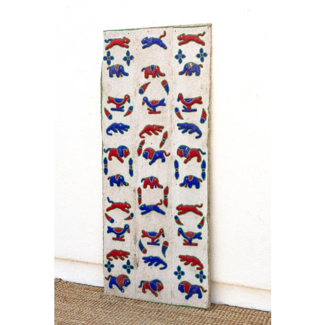 Old Animal Kingdom African Beaded Panel For Sale - Image 4 of 11