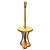 Mid-Century Modern Restored Rattan & Mahogany Hourglass Side Table Torchiere Floor Lamp For Sale - Image 3 of 8