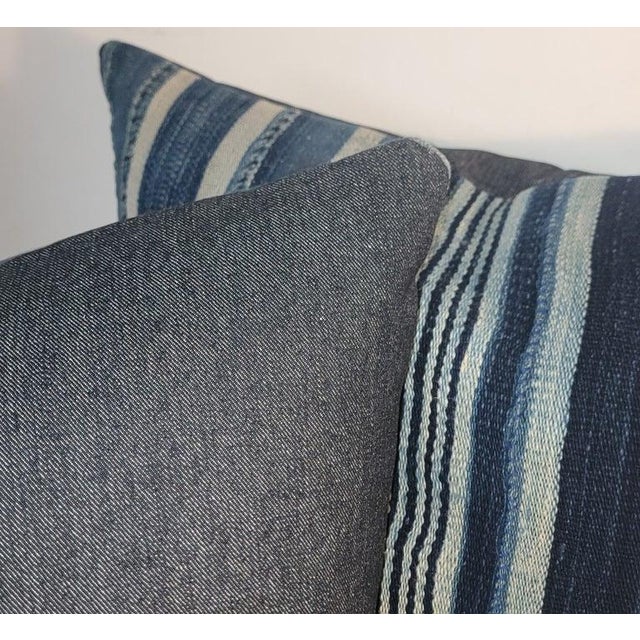 Pair of Striped Linen Pillows For Sale In Los Angeles - Image 6 of 6