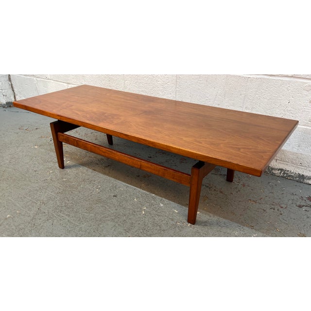 Mid-Century Modern Mid-Century Walnut Coffee Table Attributed to Jens Risom For Sale - Image 3 of 17