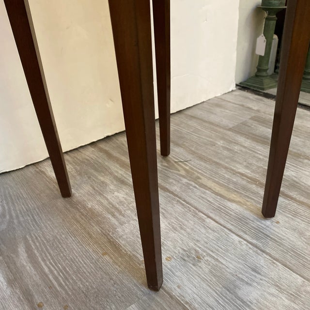 19th Century Antique Italian Tile Tray Table With Custom Mahogany Base For Sale - Image 10 of 11