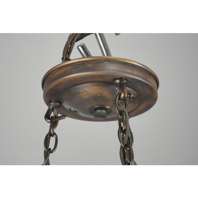 Metal Alabaster Small Step Deco Pendant Light For Sale - Image 7 of 9