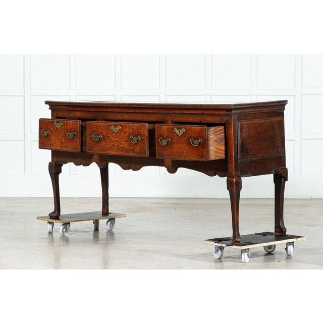 Mid 19th Century 19th Century English Oak Dresser Base, 1840s For Sale - Image 5 of 16