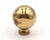 Modern Reclaimed 1.125 In. Polished Brass Ball Cabinet Drawer Knob For Sale - Image 3 of 4