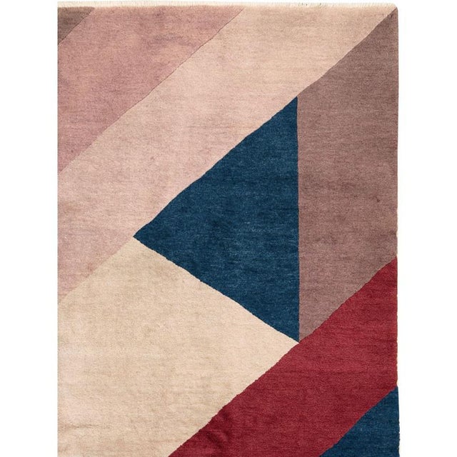 A vintage Chinese Art Deco rug from the mid-20th century. Measures: 7' 1" x 8' 7"